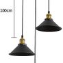 3 Lights Industrial Ceiling Light, Retro Industrial Pendant Light, Vintage Edison Style Metal Hanging Light Fixture Chandelier for Kitchen Bedroom Living Dining Room (FREE SHIPPING) Image 3