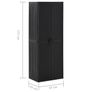 Garden Storage Cabinet Black Image 7