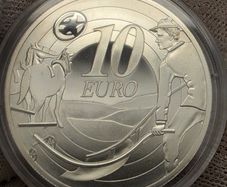 Ireland Silver Proof 2009 Ploughman 10 Euro Coin in Original Capsule
