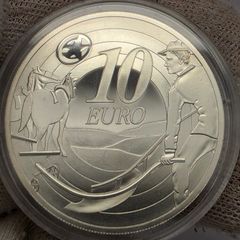 Ireland Silver Proof 2009 Ploughman 10 Euro Coin in Original Capsule