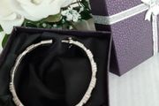 New silver 925 bangle in gift box