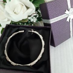 New silver 925 bangle in gift box