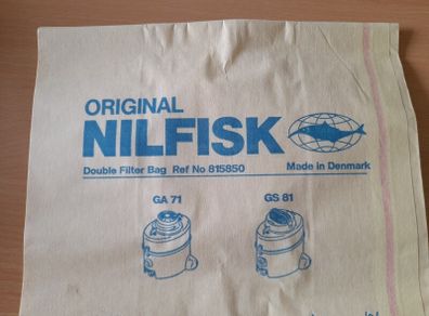 10 Original NILFISK filter hoover bags