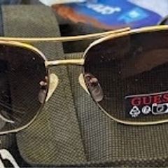 Guess GU00081 Aviator Sunglasses Gold/Black Post Incl.