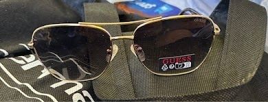 Guess GU00081 Aviator Sunglasses Gold/Black Post Incl.