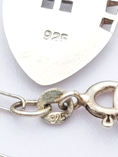 925 Vintage Abstract Silver Necklace