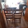 solid wood table & 4 chairs Image 7