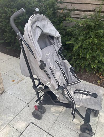 Silver cross buggy with rain cover