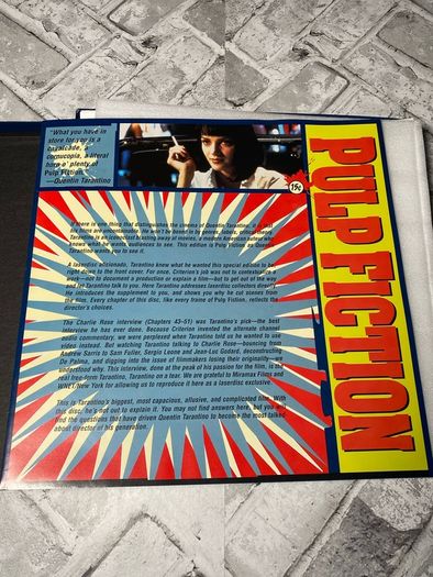 Pulp Fiction The Criterion Collection 4-Disc Laser Disc Set