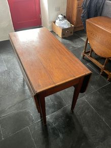 Folding wooden table