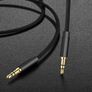 New 1m Nylon Mini Jack Cable 3.5mm Male To Male Plug Audio AUX Gold Plated #933 Image 3