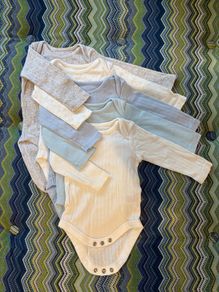 Dunnes Long-Sleeved Baby Bodysuit - Pack Of 5