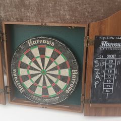 Dart Board & Cabinet