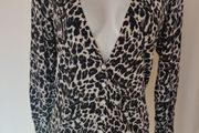 Next loves knitwear leopard print Cardigan size UK12 EU40 Postage included