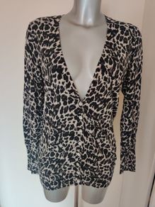 Next loves knitwear leopard print Cardigan size UK12 EU40 Postage included