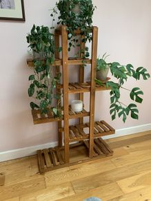 Hardwood plant stand