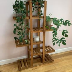 Hardwood plant stand