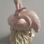 Porcelain - Vintage - Pink Herons Figurine Image 3