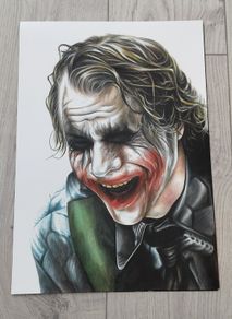 Batman The Dark Knight Joker Heath Ledger Art Print