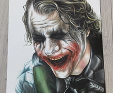 Batman The Dark Knight Joker Heath Ledger Art Print