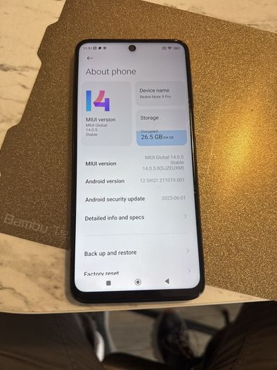 Redmi Note 9 pro