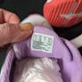 Clarins leather lilac girls trainers Image 6
