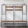 New Large Coat Rack + Mirror - FREE P&P Image 3