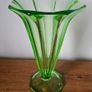 Vintage  uranium glass vase Image 2