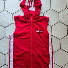 Adidas vest retro vintage Gilet red top adibreak shirt t-shirt poppers D164 Size S small the Brand