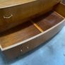 Vintage Mid Century C.W.S. Shirley Oak Veneer Chest of Drawers with Mirror Image 7