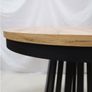 Wotan Forge Round Extendable Table Loft Oak Steel base Image 4