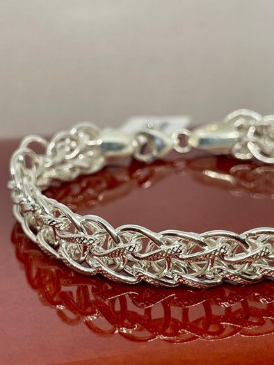 Sterling Silver Byzantine Bracelet