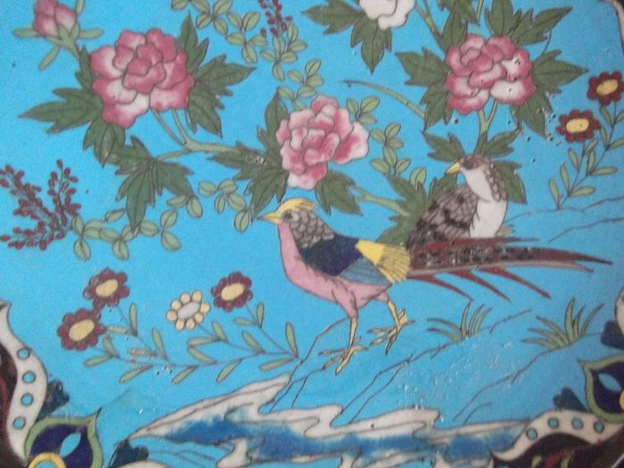 a antique  cloisonne dish