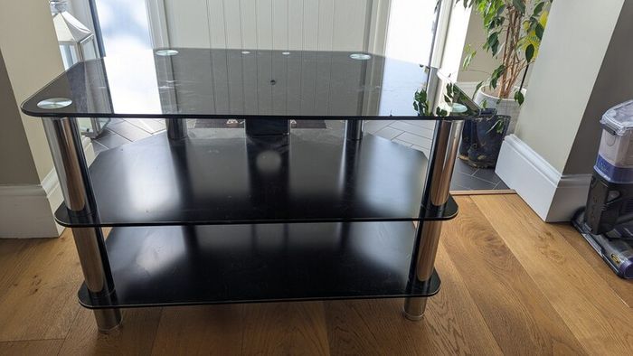 Glass TV stand for 42" tv