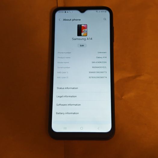 Samsung Galaxy A14 - 64GB - Black - Unlocked - Clean Condition