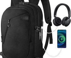 Anti-Theft Laptop Backpack Business Travel Backpack Bag with USB Charging Port Lock,Water Resistant College School Computer Rucksack Work Backpack for Mens Womens Fits 15.6 Inch Laptop (FREE POSTAGE)
