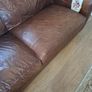 2 x real leather couches Image 6