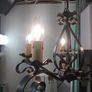 5 Lamp Black Iron Look Metal Ceiling Light Image 9