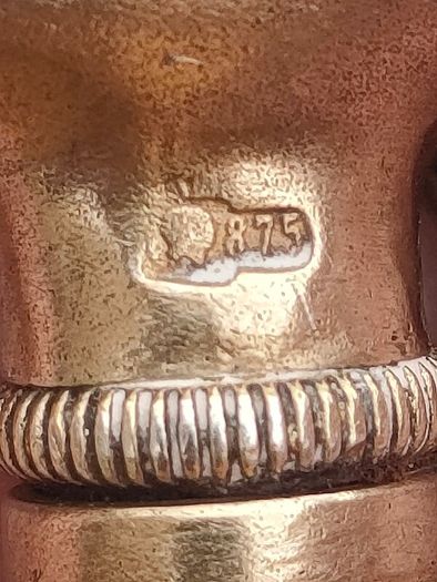 Art Nouveau Russian Gild Silver Scent Bottle