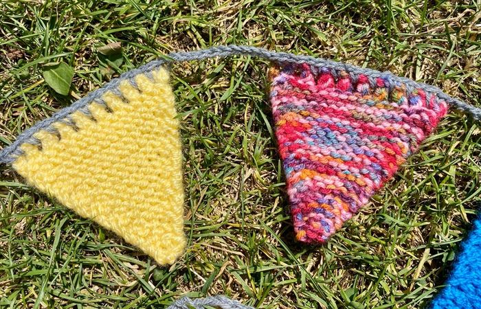 Hand Knit Party Bunting