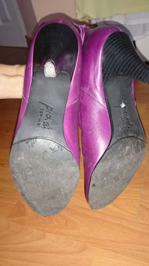 Purple Piu di boots, size 38, UK 5