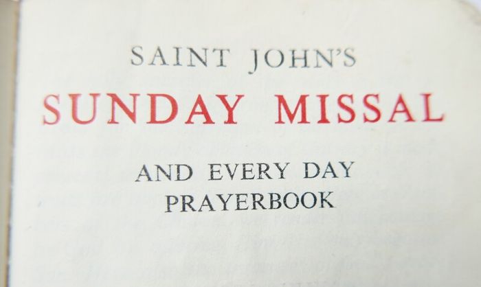Vintage Saint John's Sunday Missal
