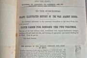 J.S. Virtue. History of the war against Russia. Illustrated. NOLAN, Edward H.Nineteenth century, Victorian, publishing, history, military, colonial, advertisement, prospectus, leaflet, broadside, insert, binding, crimson, cloth cases, gilt, subscribers.