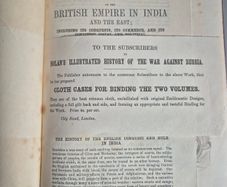 J.S. Virtue. History of the war against Russia. Illustrated. NOLAN, Edward H.Nineteenth century, Victorian, publishing, history, military, colonial, advertisement, prospectus, leaflet, broadside, insert, binding, crimson, cloth cases, gilt, subscribers.