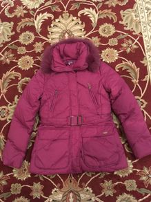 Beautiful Nicchi Down Jacket with detachable real fur, size-40, UK-12