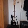 Harley Benton Electric Bass Guitar and Amp Image 2