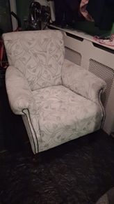 Antique Horsehair-Filled easy Armchair