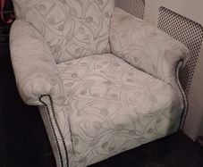Antique Horsehair-Filled easy Armchair