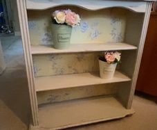 distressed bookcase