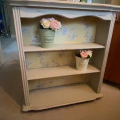 distressed bookcase